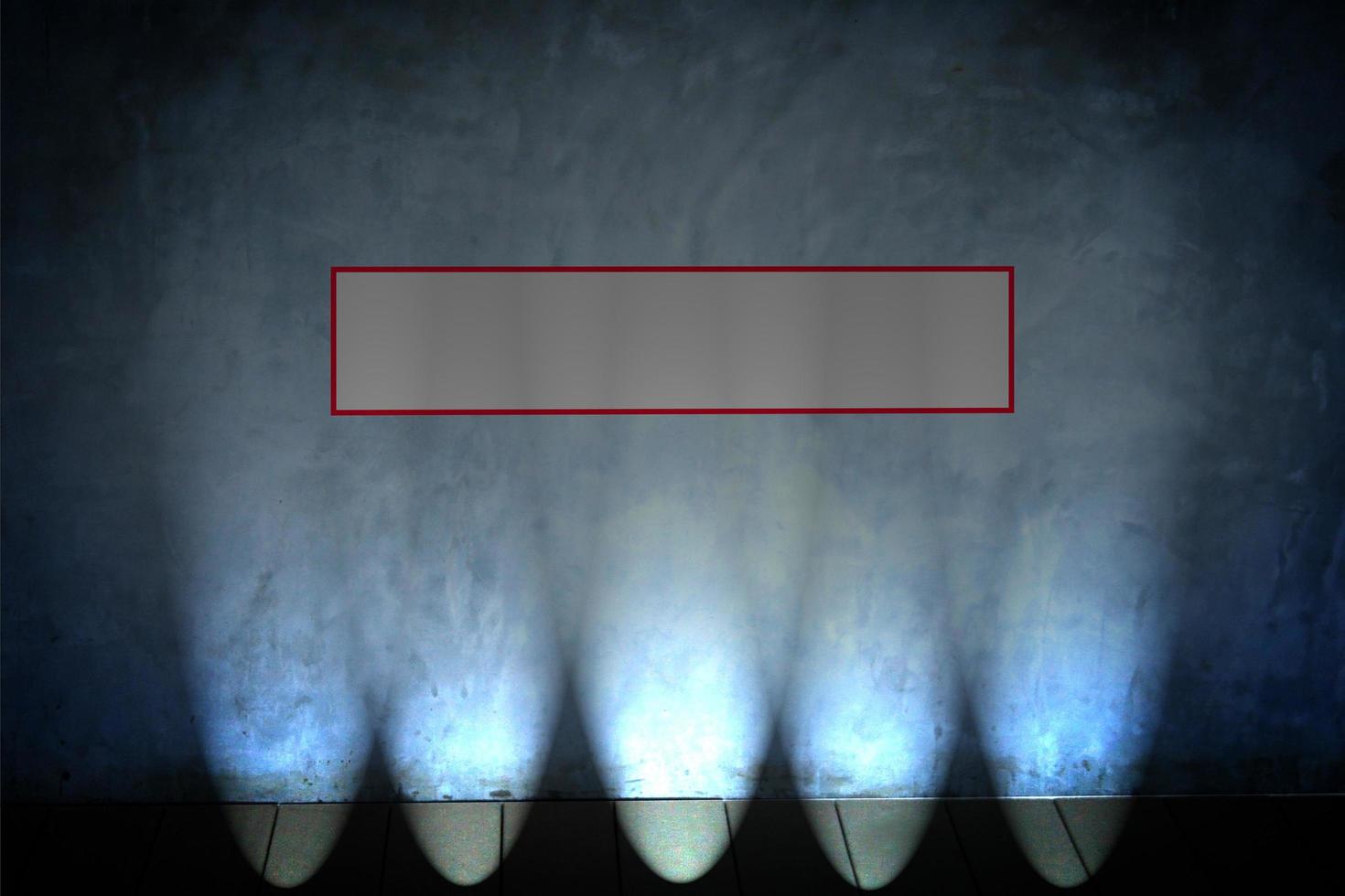Background of concrete wall with frame texture photo