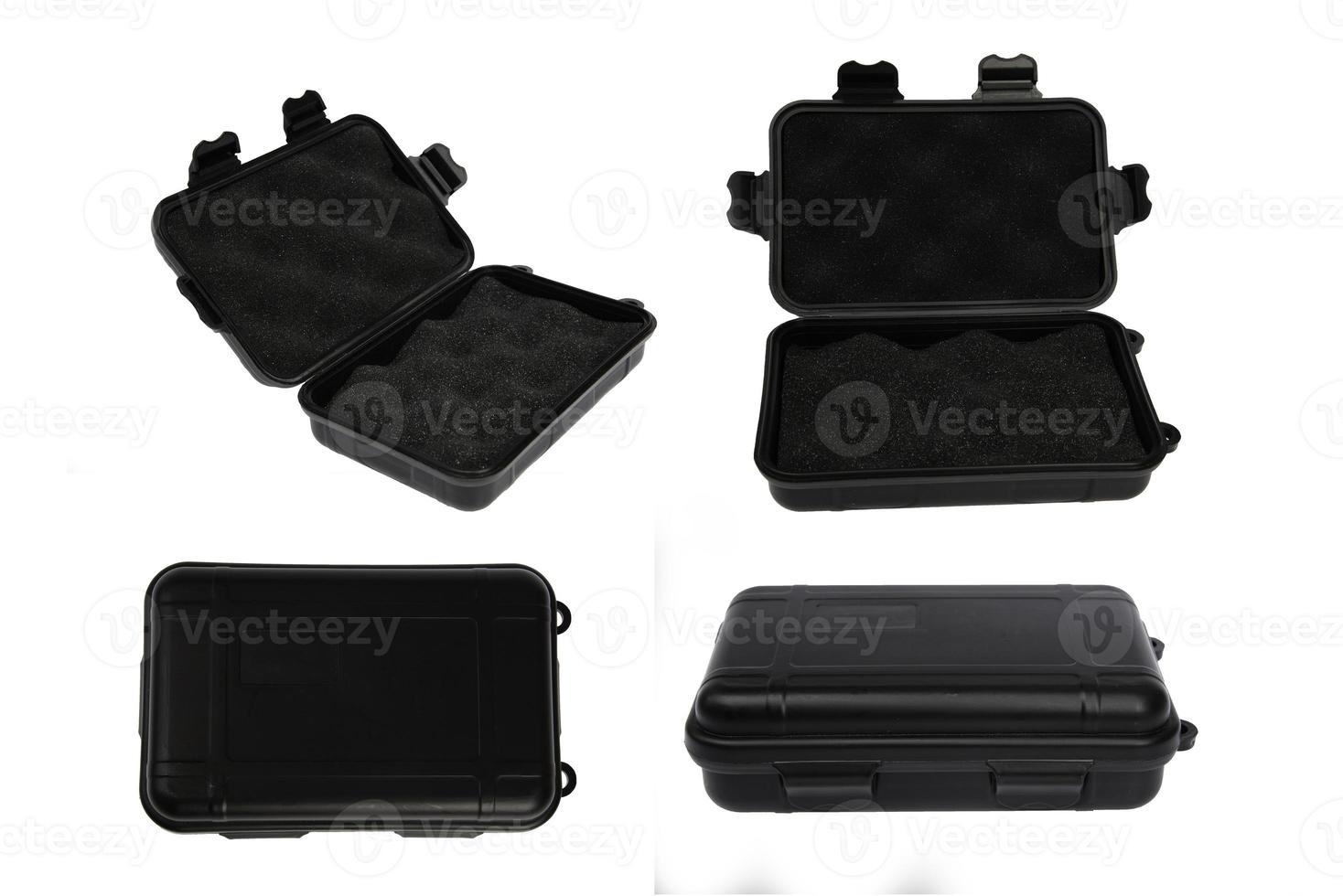 Black hard case with clipping path photo