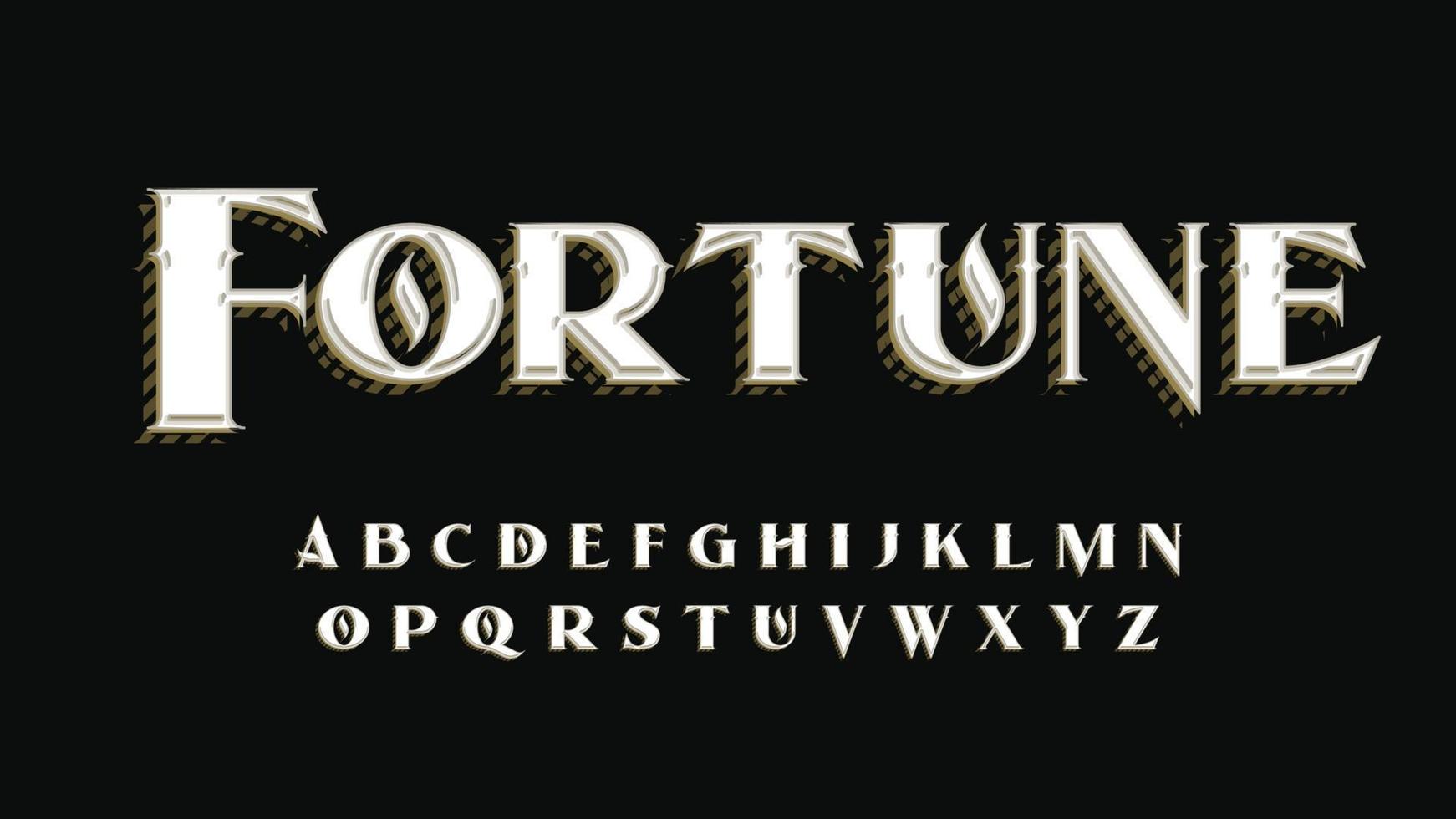 Elegant decorative vintage typography vector