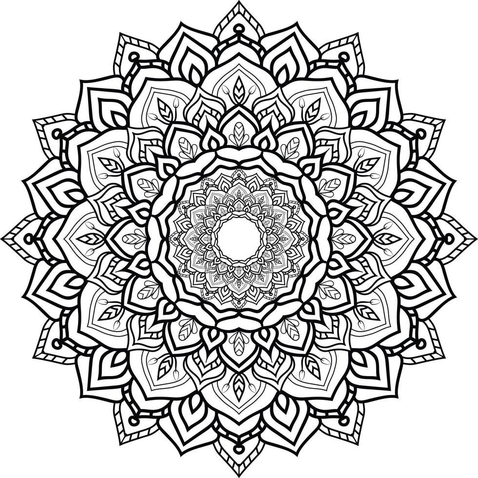 Flower Mandala Free Vactor vector