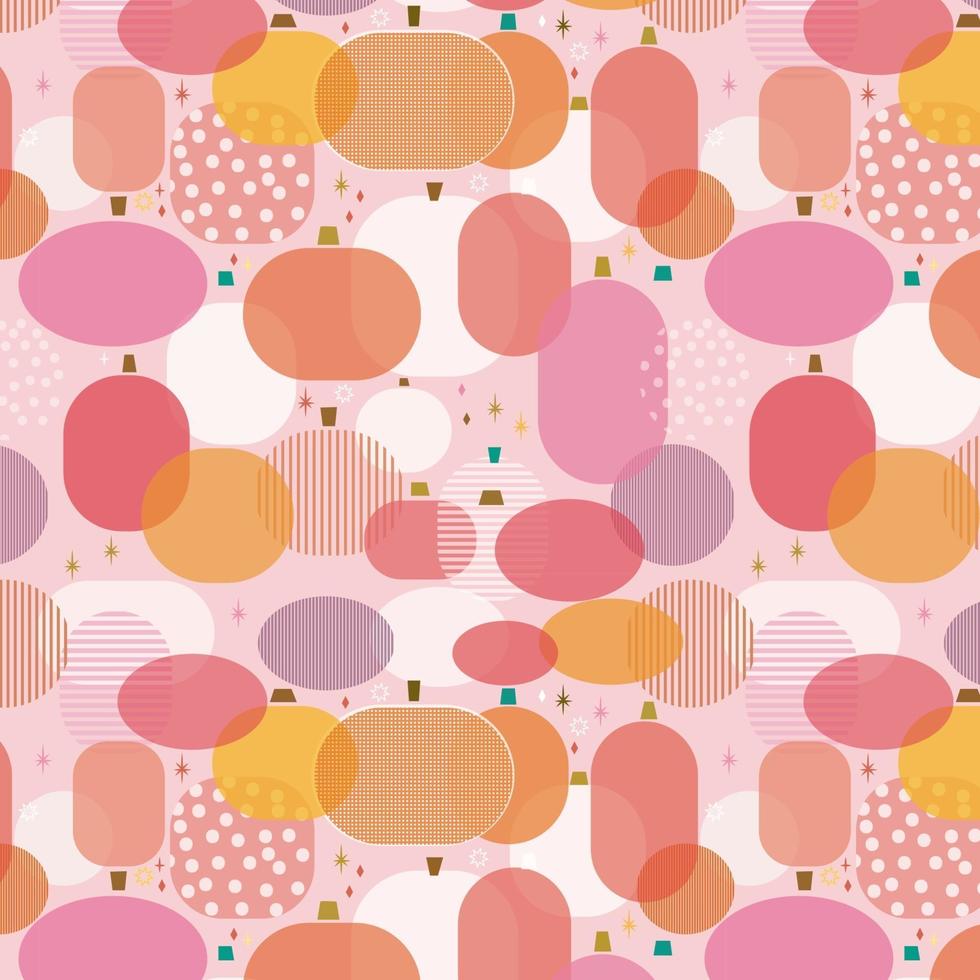 oval geometric pattern vector