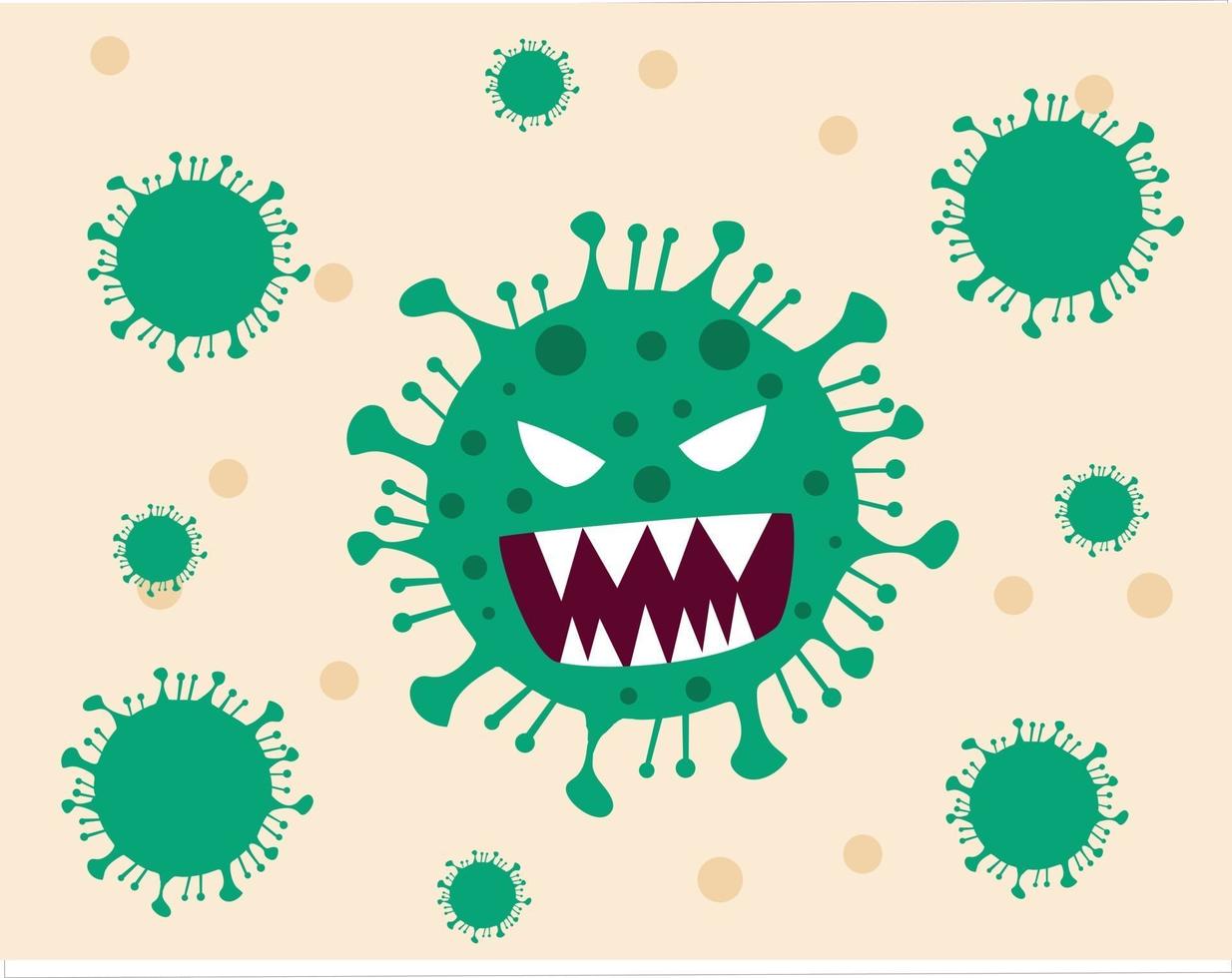 Corona Virus 2020 flat symbol template. covid-19 background vector