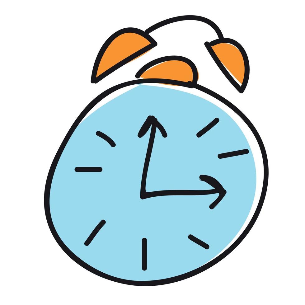 Clock. Deadline and time concept vector