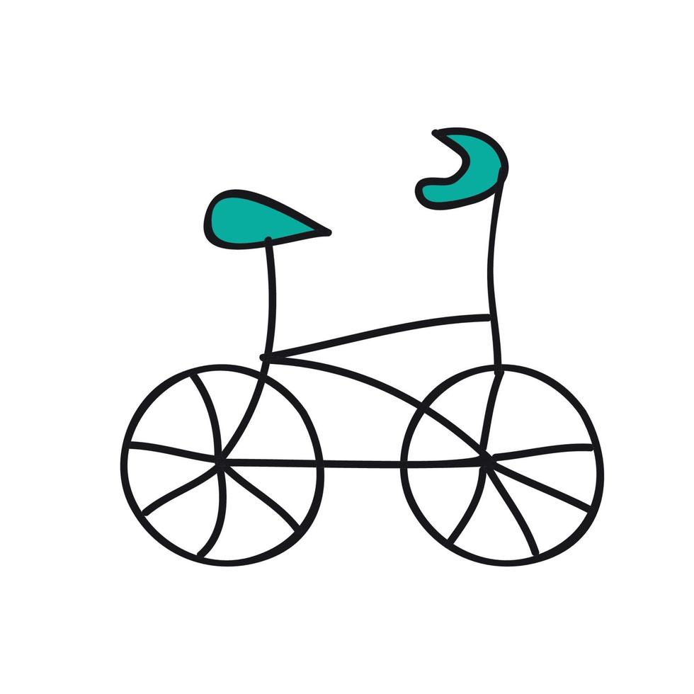 icono de bicicleta, estilo de vida activo vector