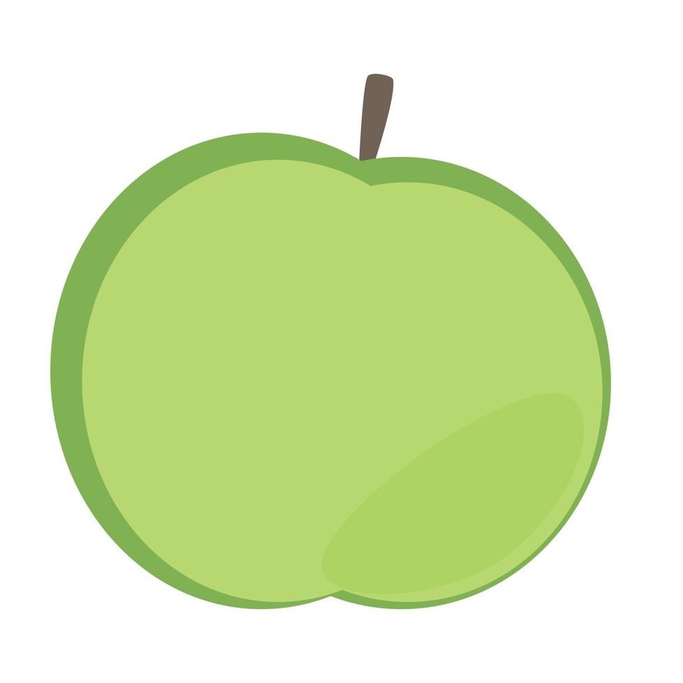 manzana de dibujos animados, concepto de comida vector