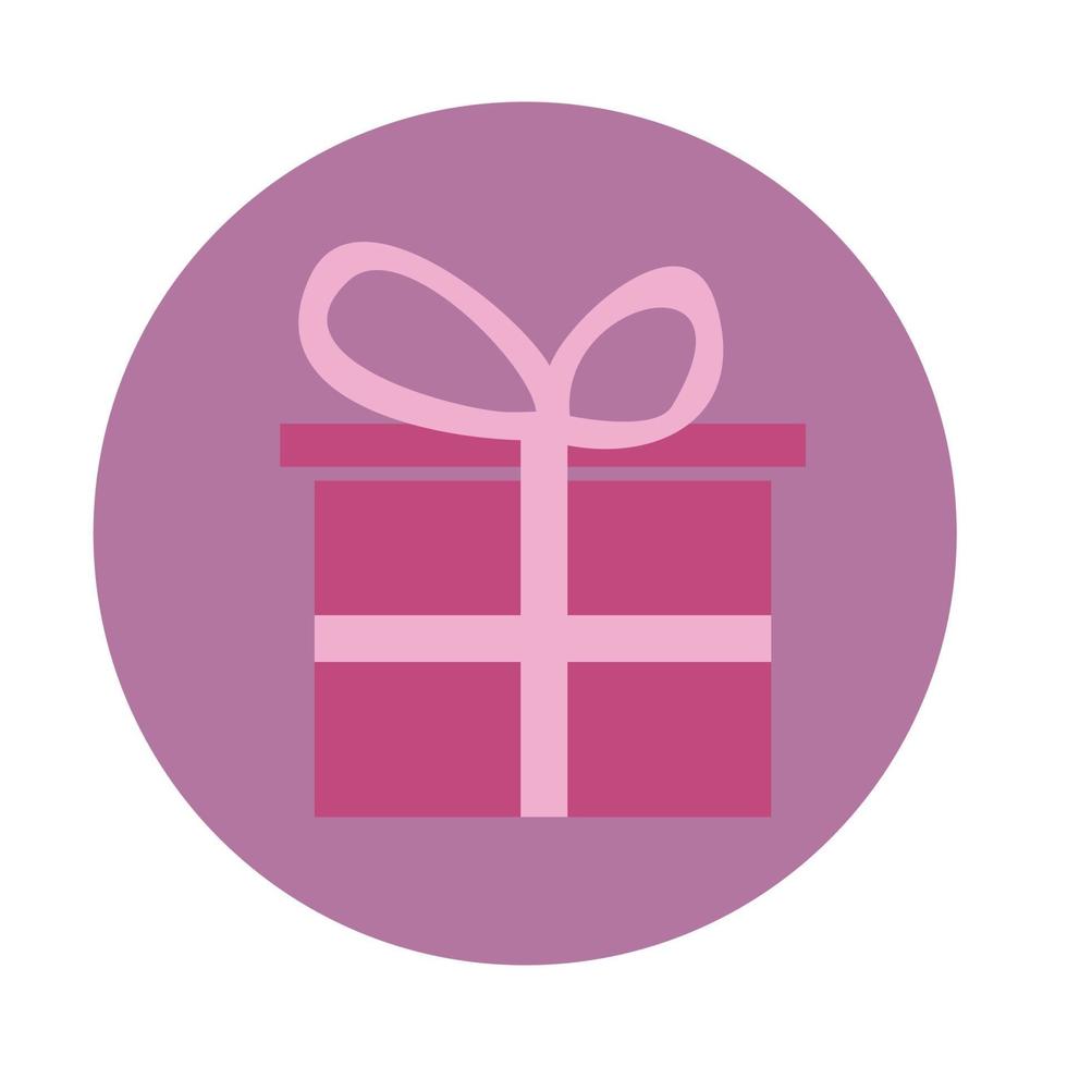 Present. Box with a gift and a festive bow vector
