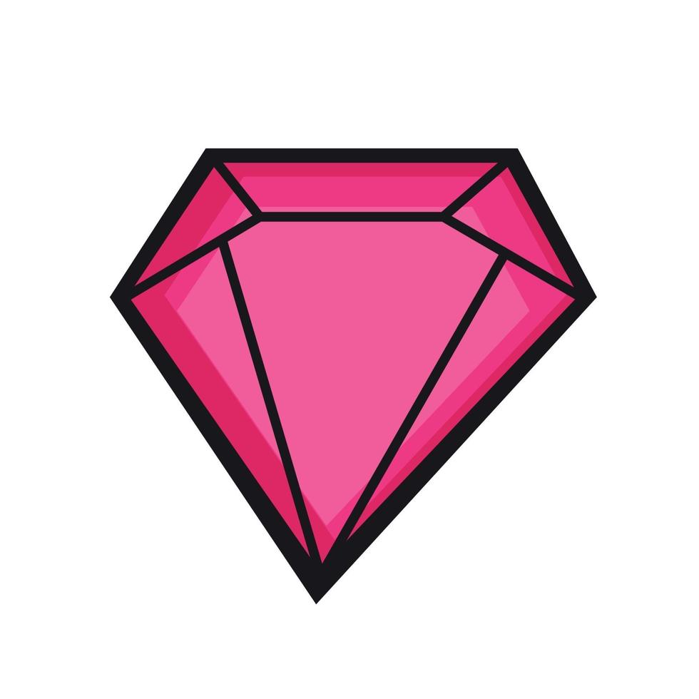 A precious stone. Colored diamond vector