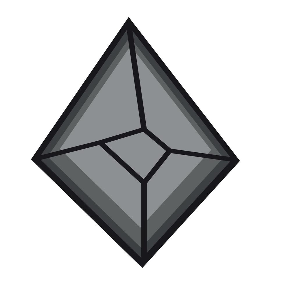 A precious stone. Colored diamond vector