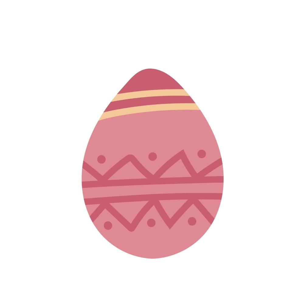 huevo de pascua - decoración navideña para postales vector