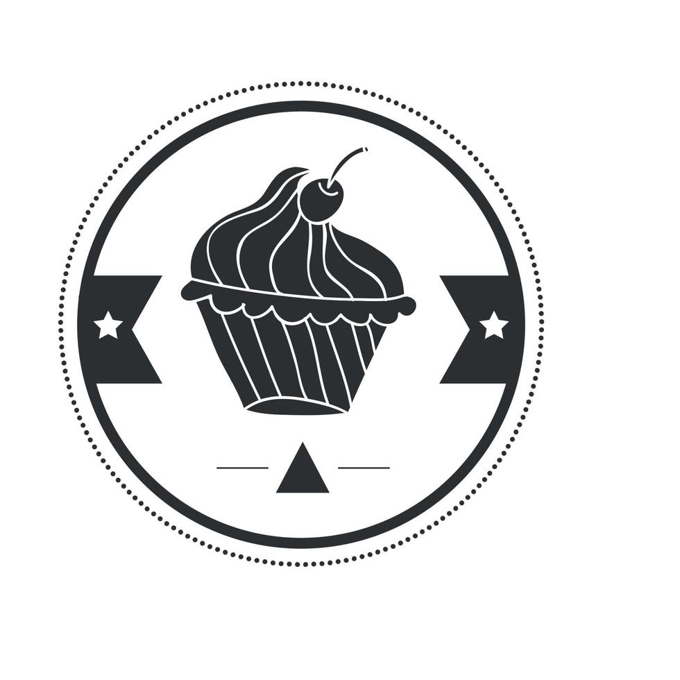 Ice cream label, quality mark vector