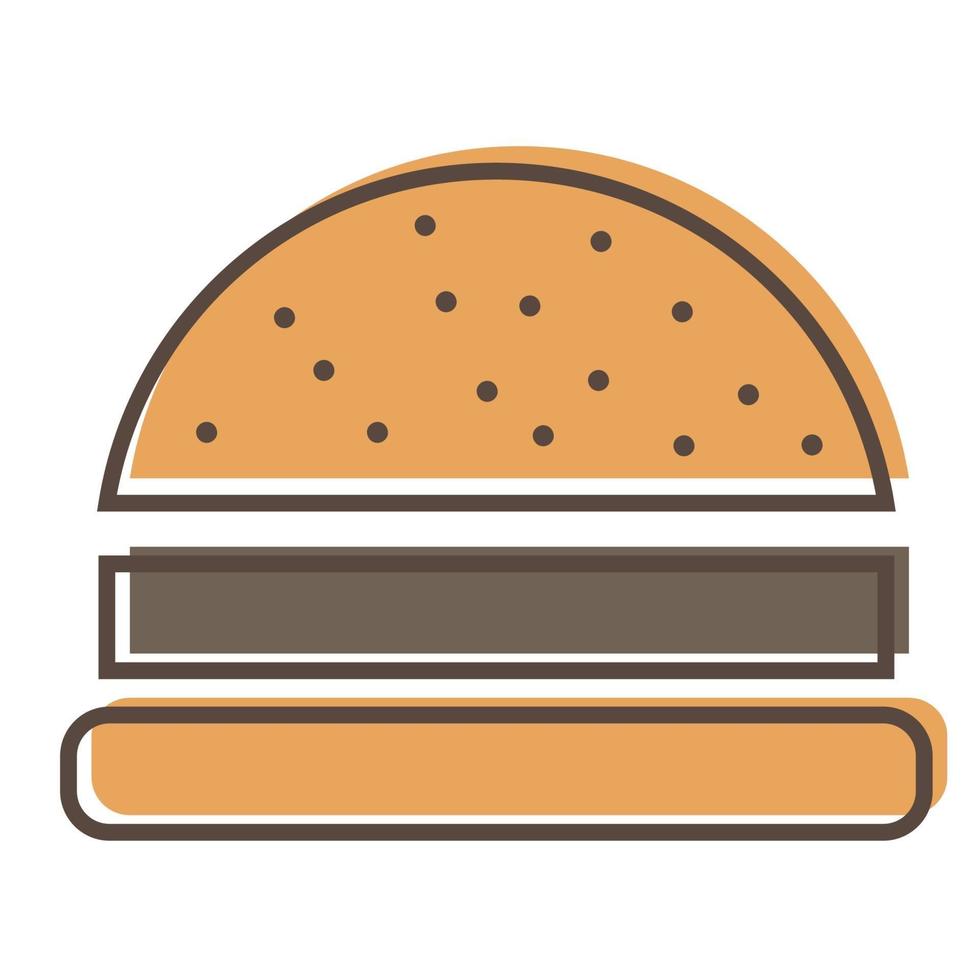 Burger and cheeseburger fast food vector