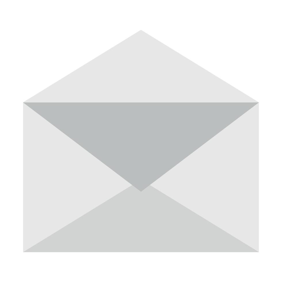An envelope with a letter. Message, spam vector