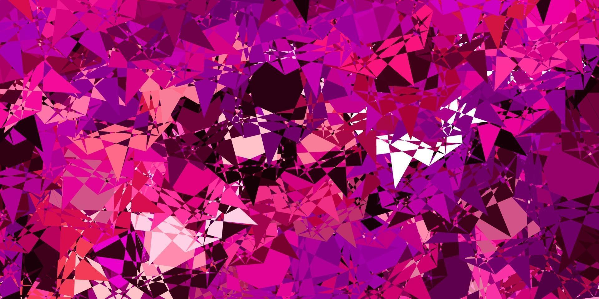 Light Pink vector pattern with polygonal shapes.