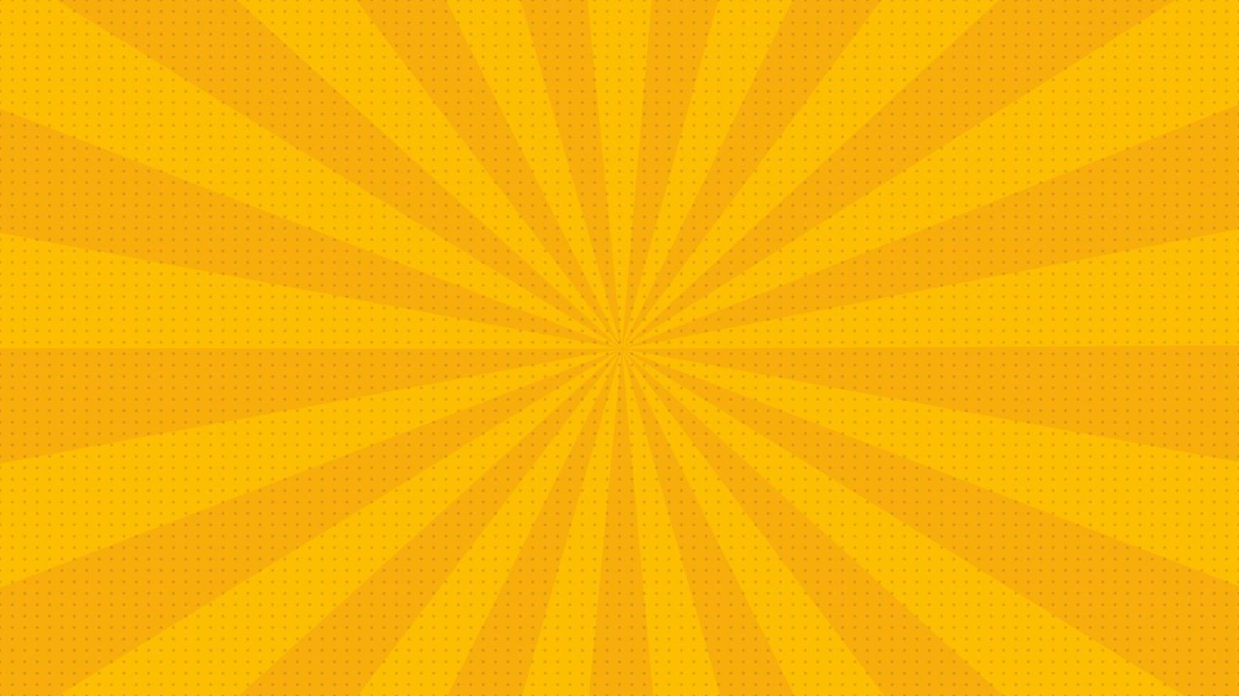 New abstract yellow comic zoom background vector