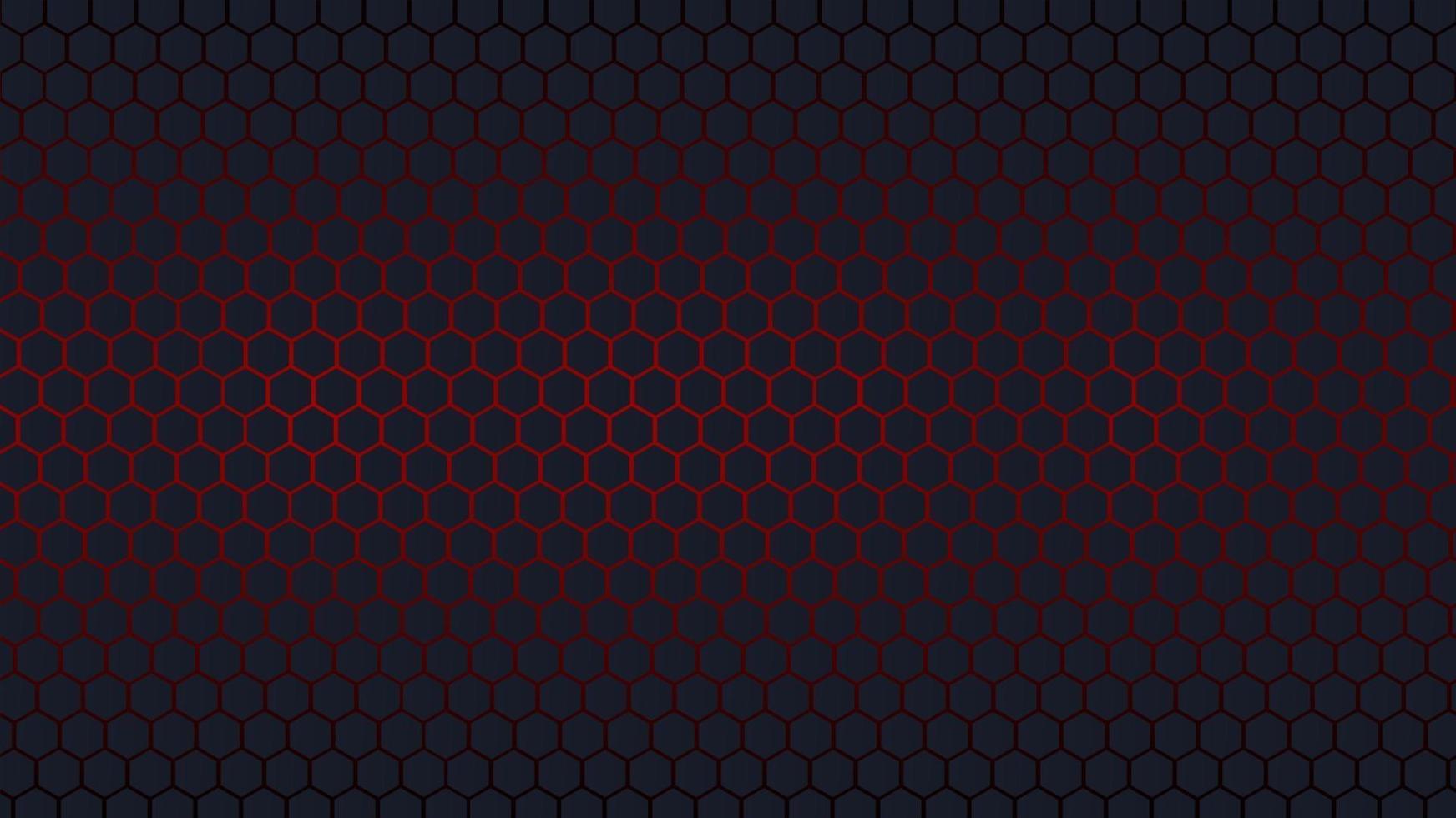 New futuristic Red and black color hexagonal background vector
