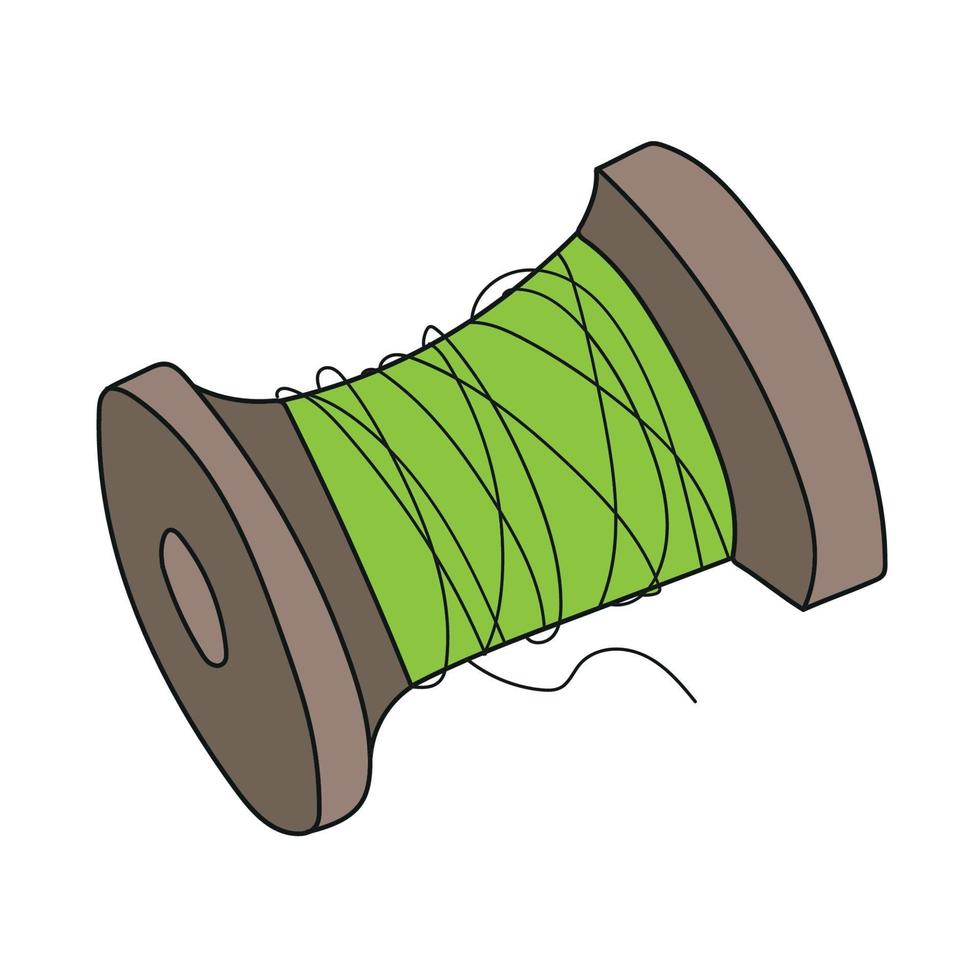 Skein of thread, spool vector