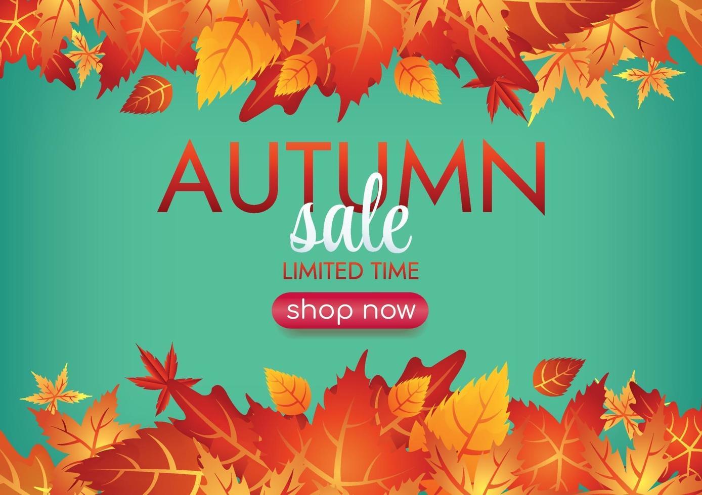 autumn leaf season art vector