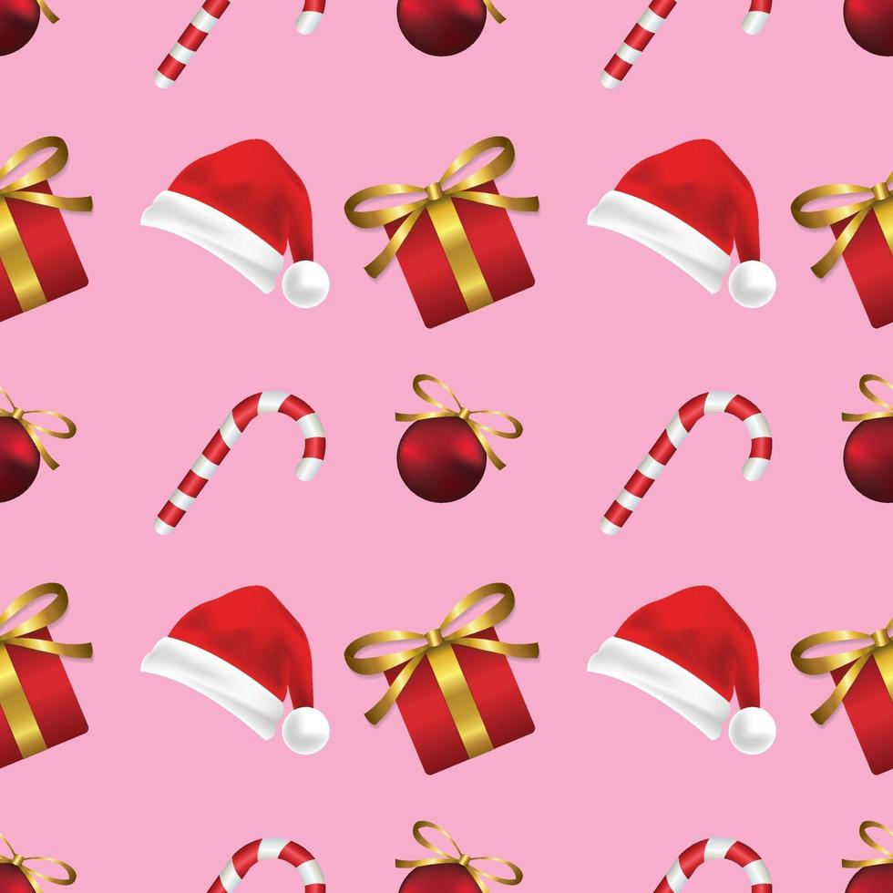 christmas object seamless background vector