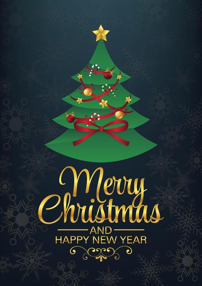 merry christmas art on snowflake background vector