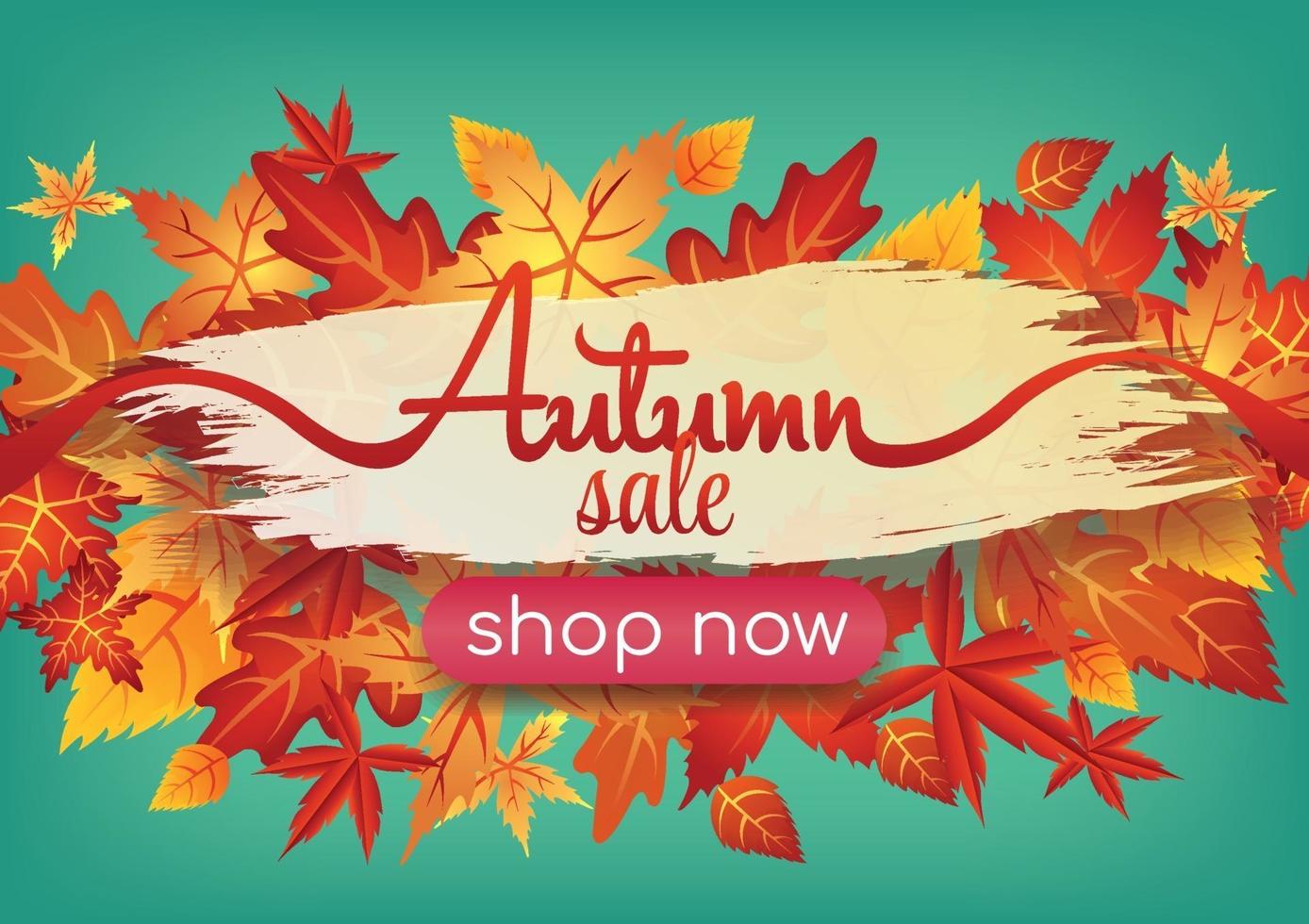 beautiful autumn season art vector