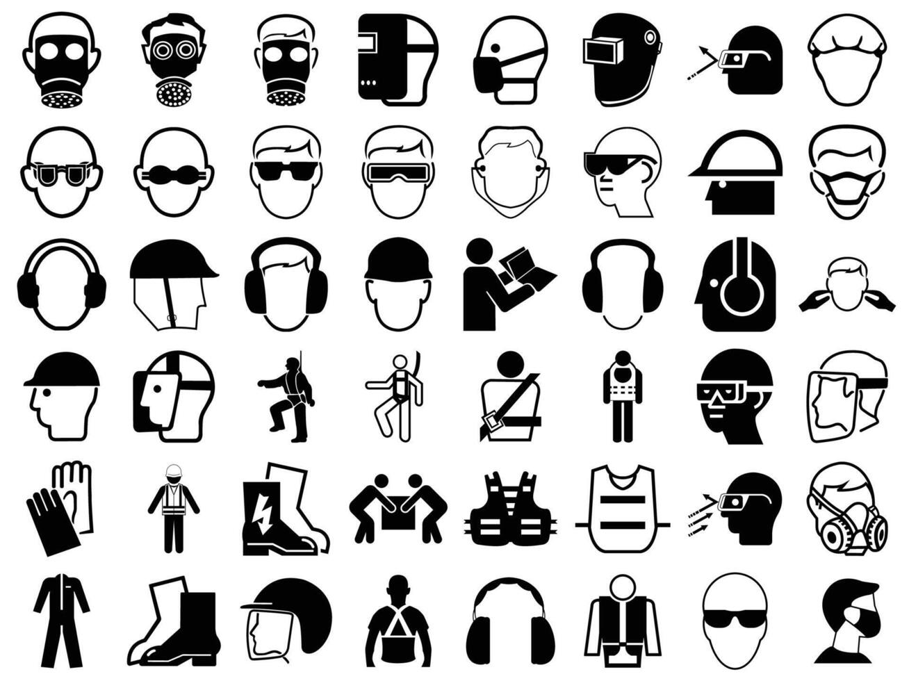 Required Personal Protective Equipment PPE Symbol,Safety Icon 3278132 ...