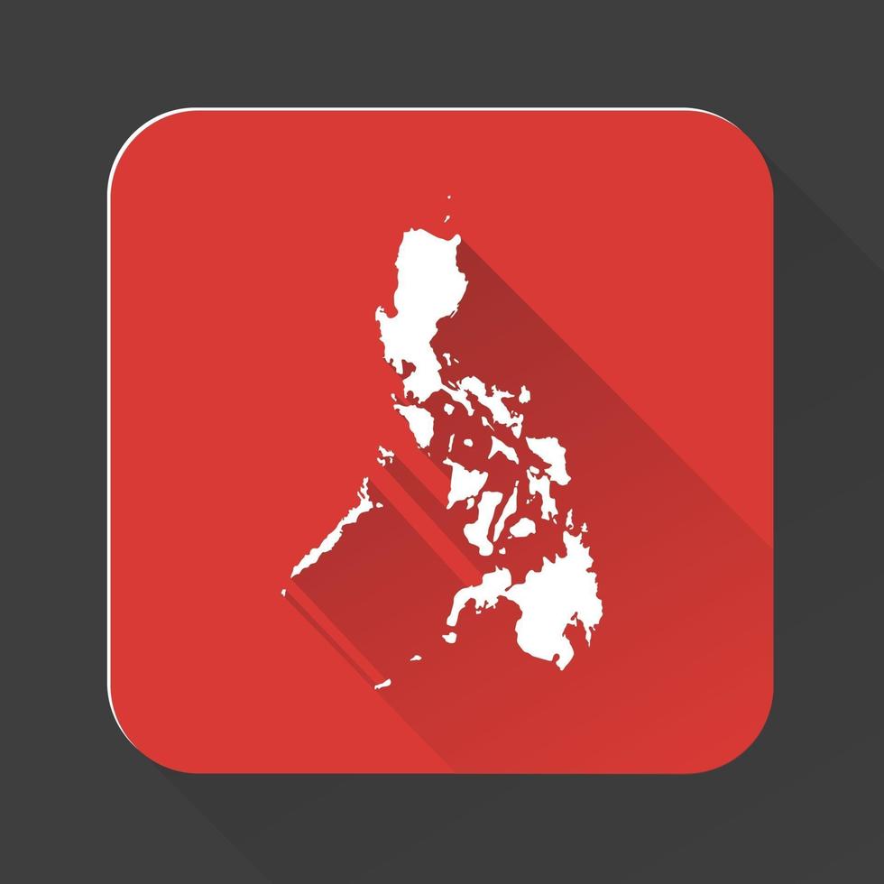 Highly detailed Philippines map with borders isolated on background vector