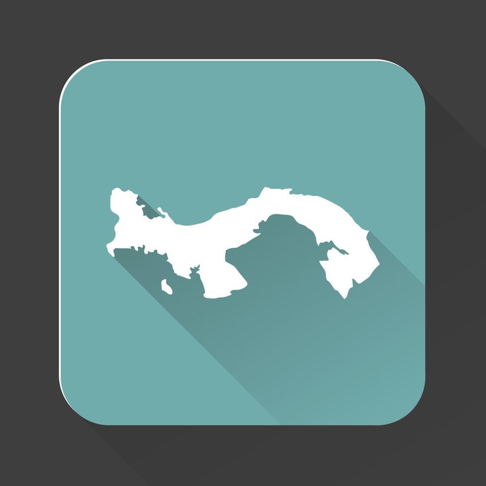Highly detailed Panama map with borders isolated on background vector