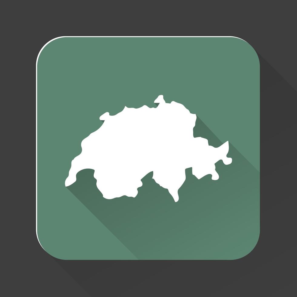 Highly detailed Switzerland map with borders isolated on background vector