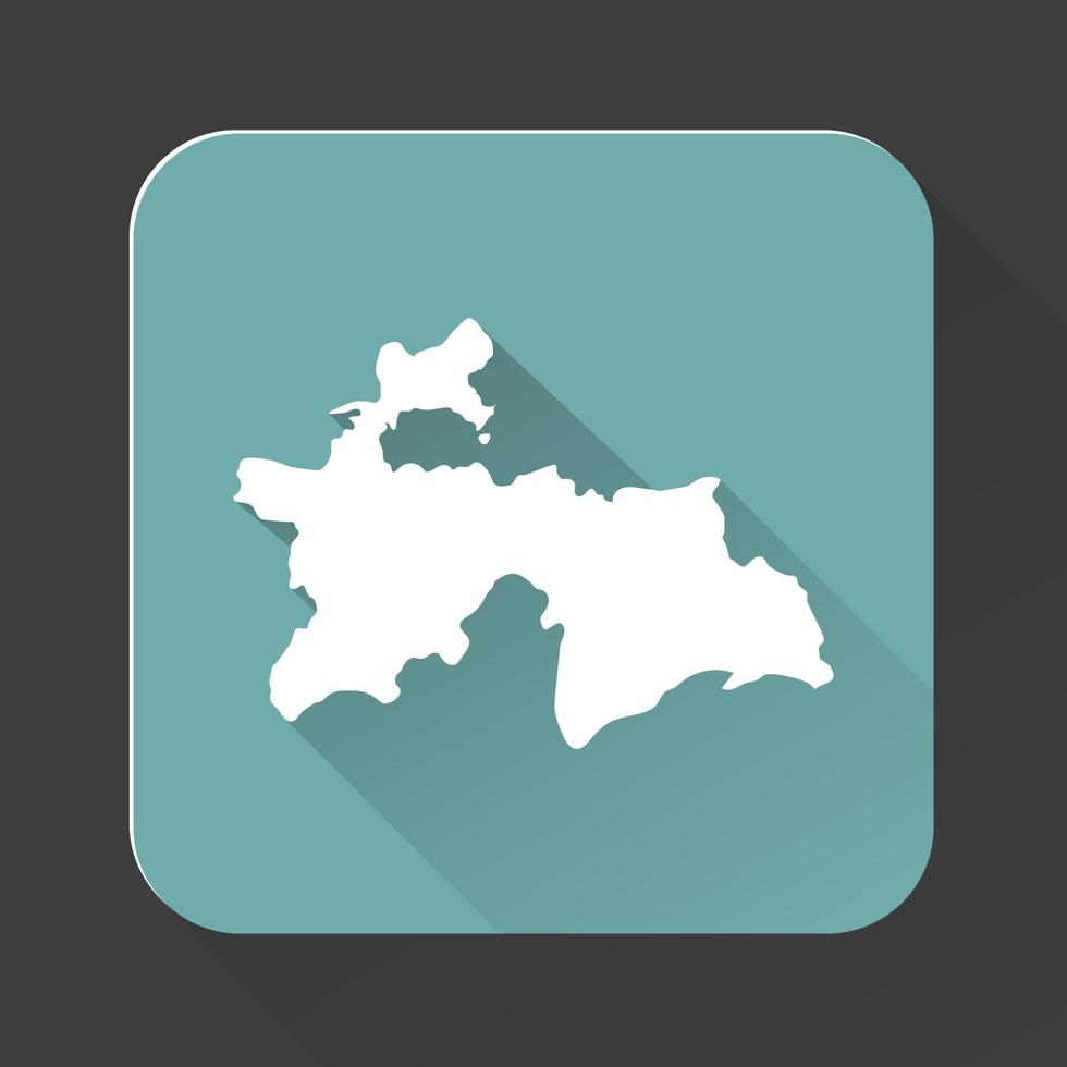 Highly detailed Tajikistan map with borders isolated on background vector