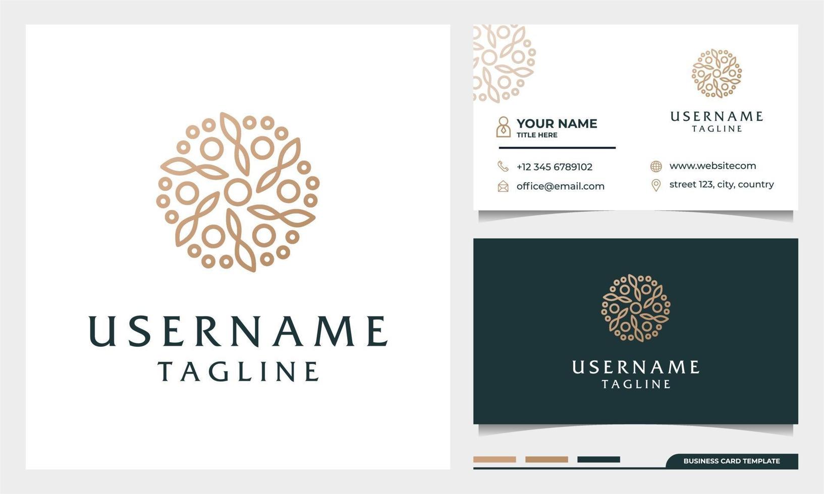 flower logo design, Beauty, fashion, salon, spa, yoga logo template vector