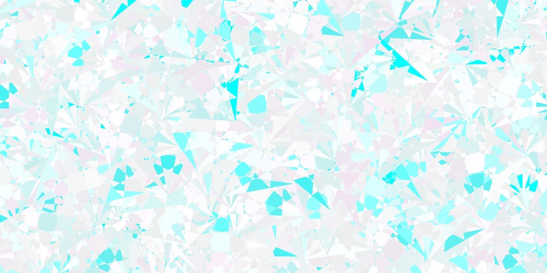 Light Pink, Blue vector background with polygonal forms.