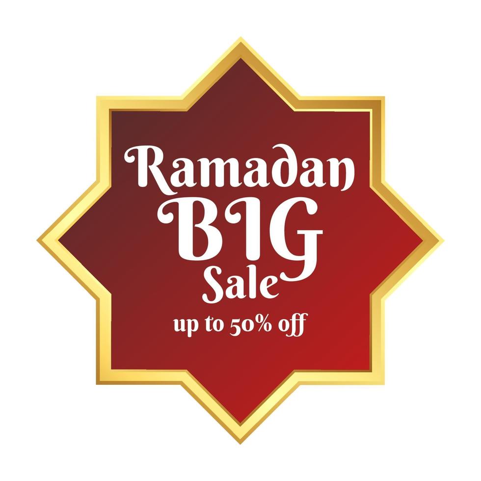 Ramadan BIG Sale element banner template vector