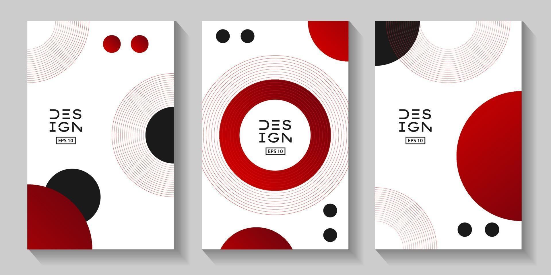 Poster design Japanese style templates set for book cover vector