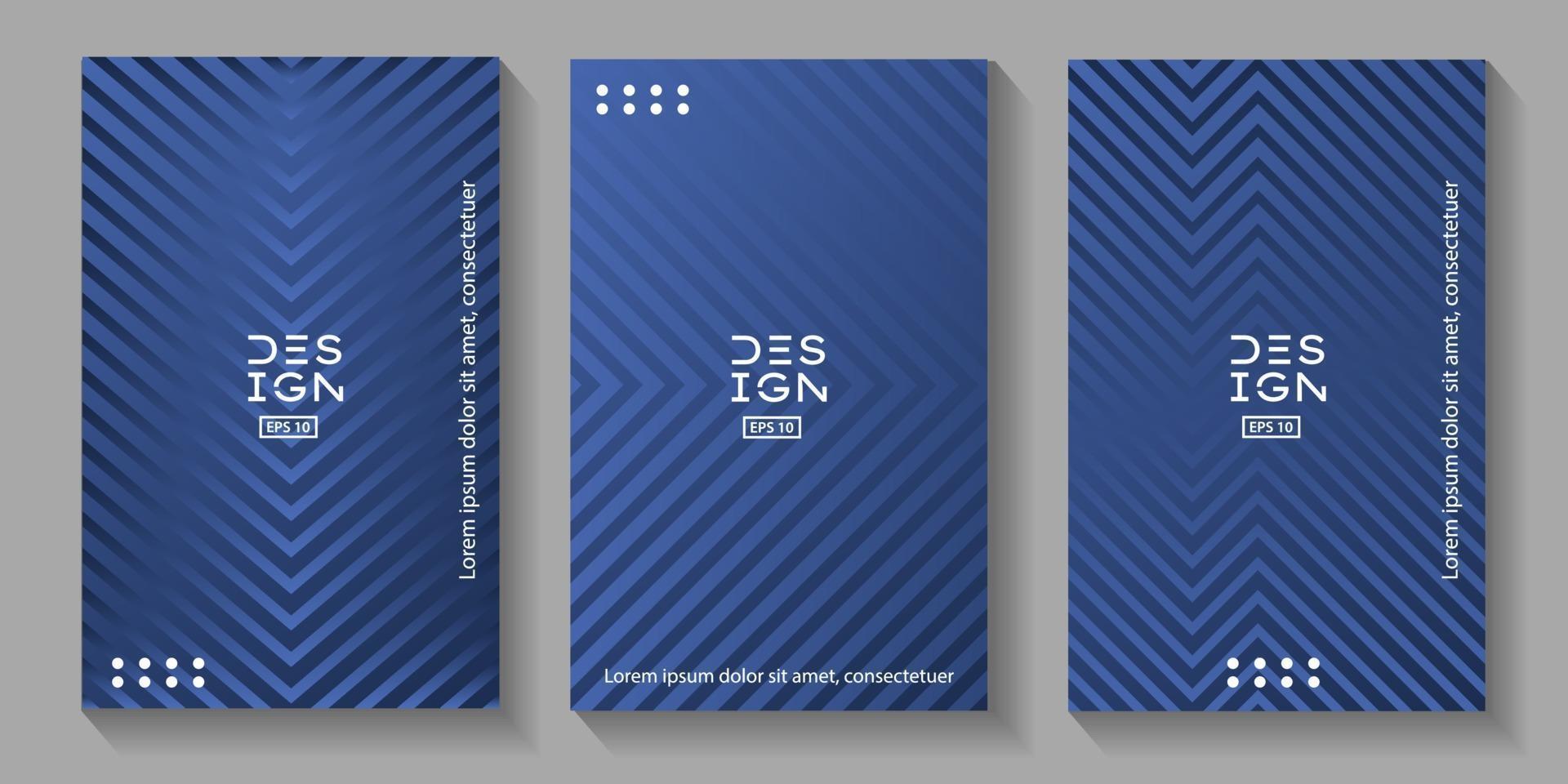 Minimal covers design with blue gradient vector
