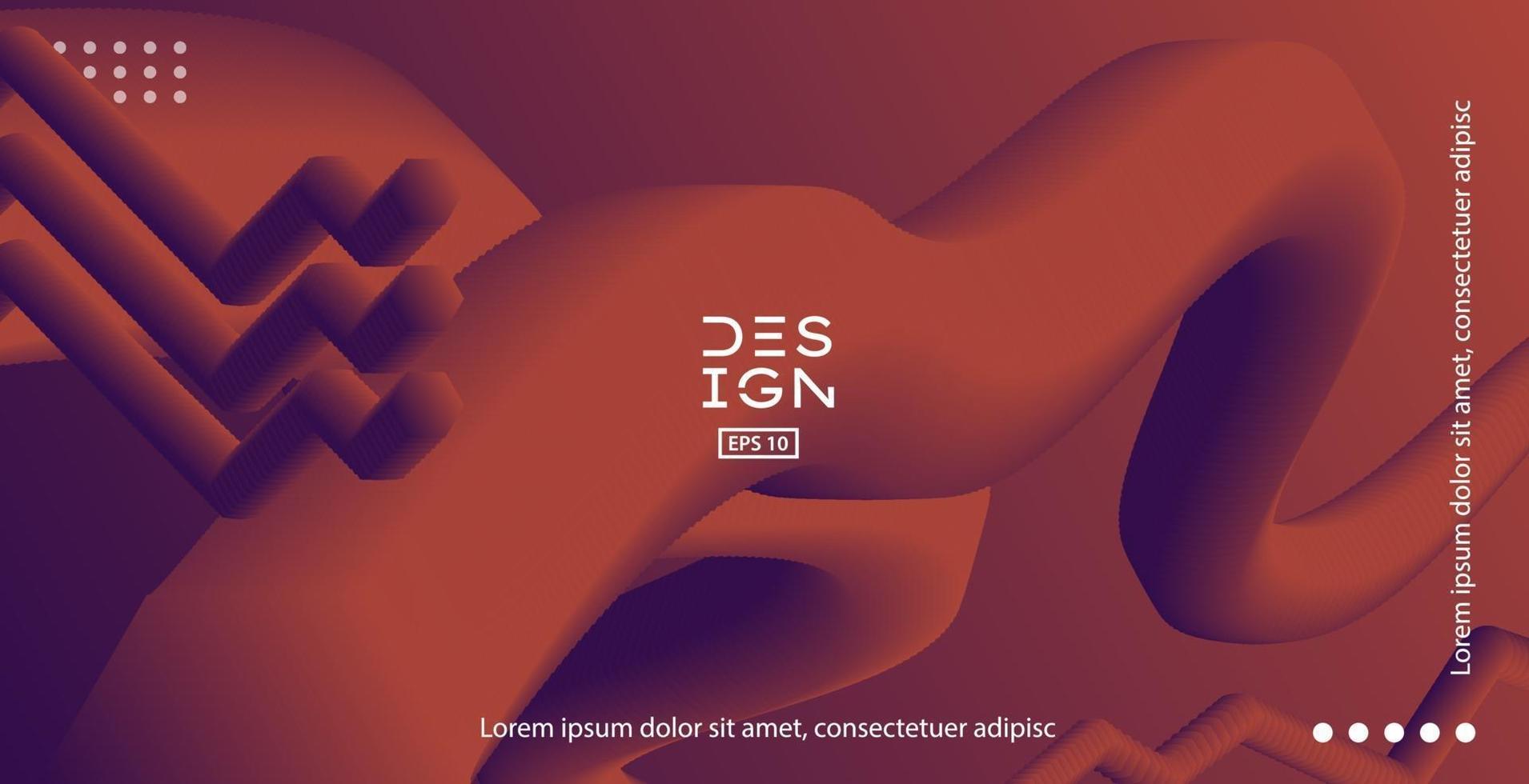 Liquid color background design vector