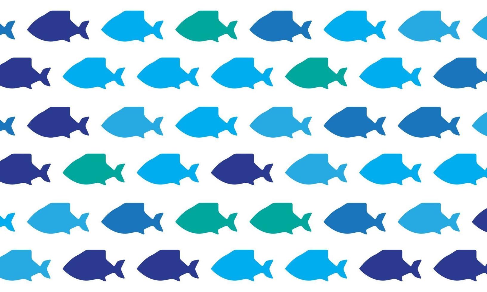 Colorful Fish Seamless Pattern Background vector
