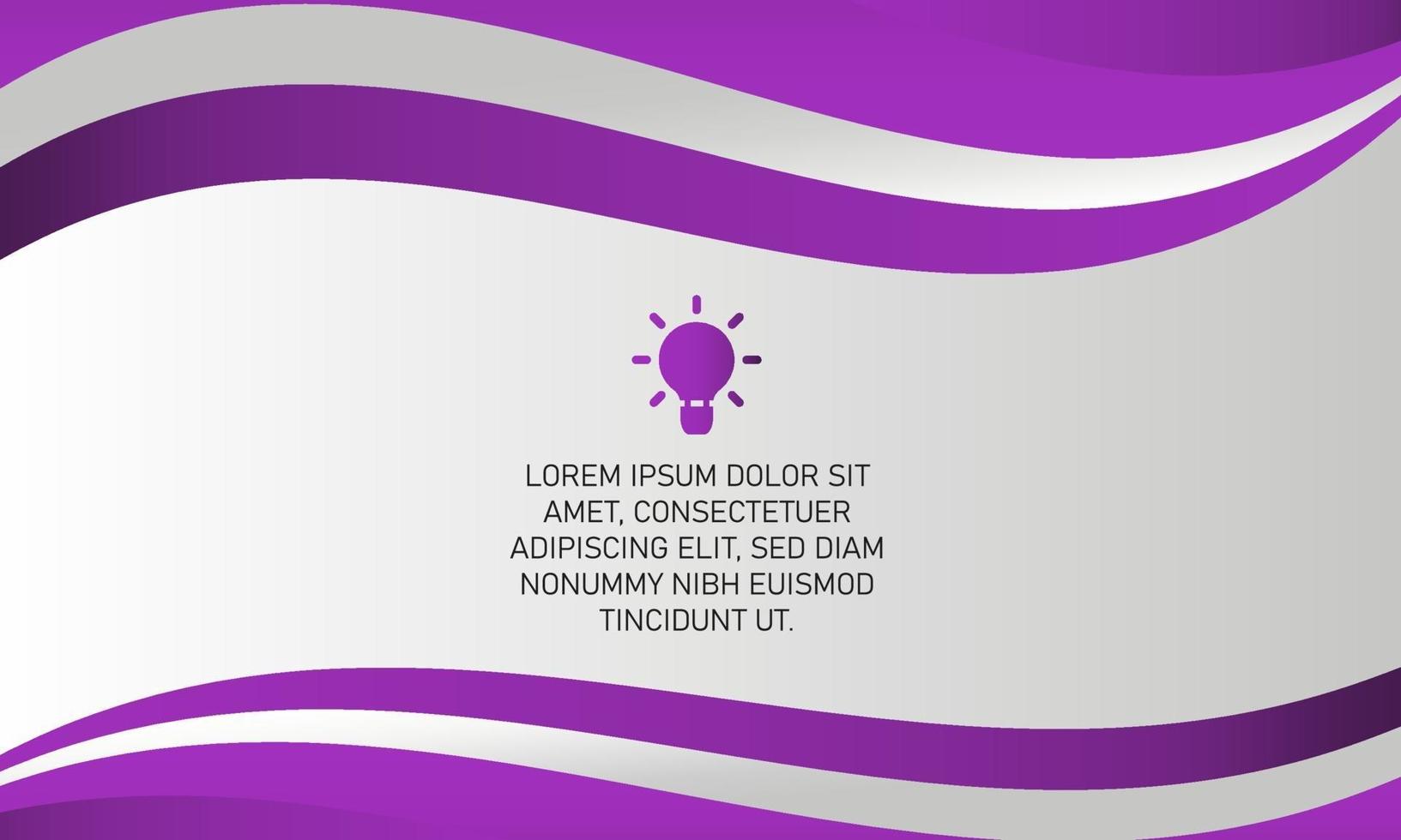 Modern Gradient Purple Wavy Background With Curves vector
