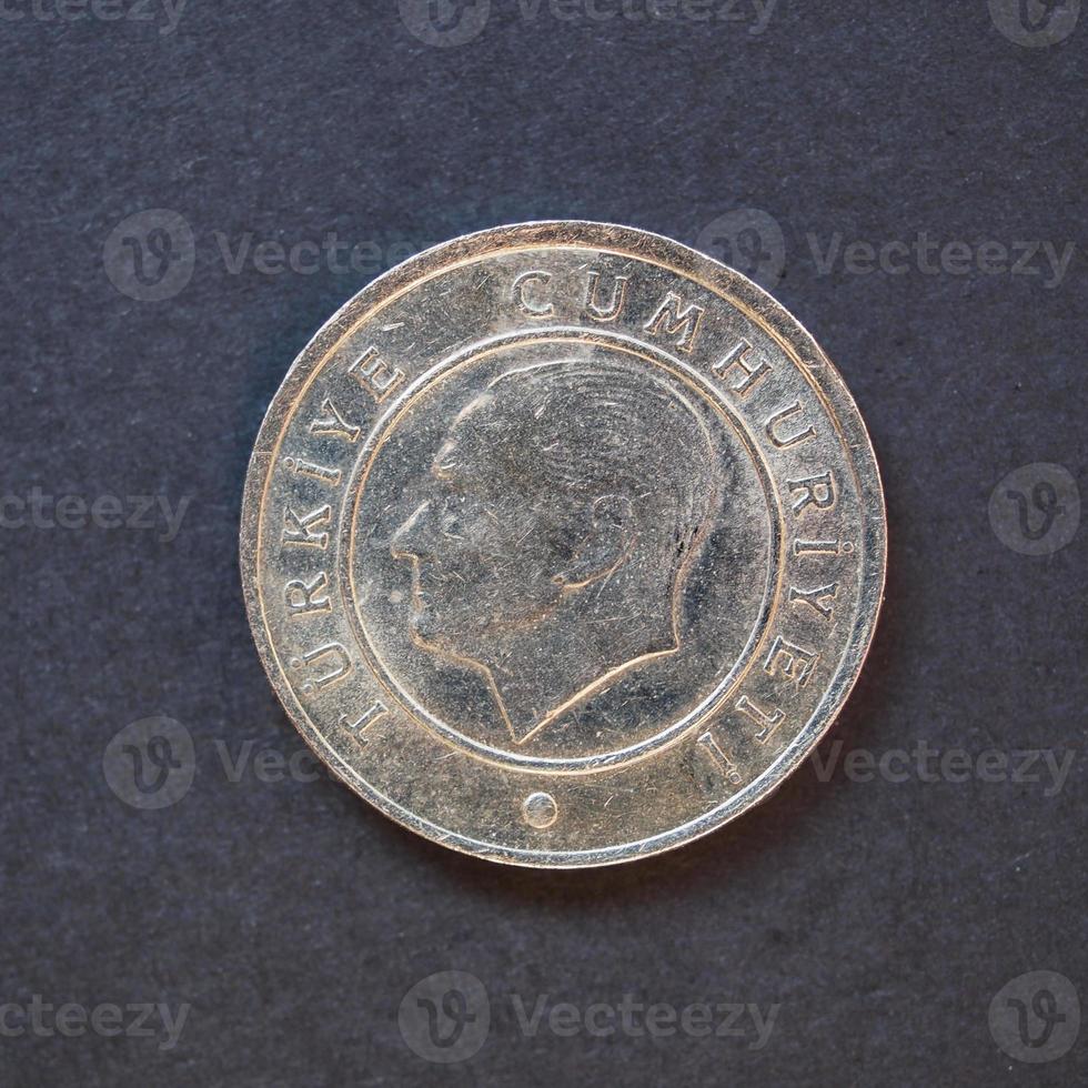 Moneda turca de 25 kurus foto