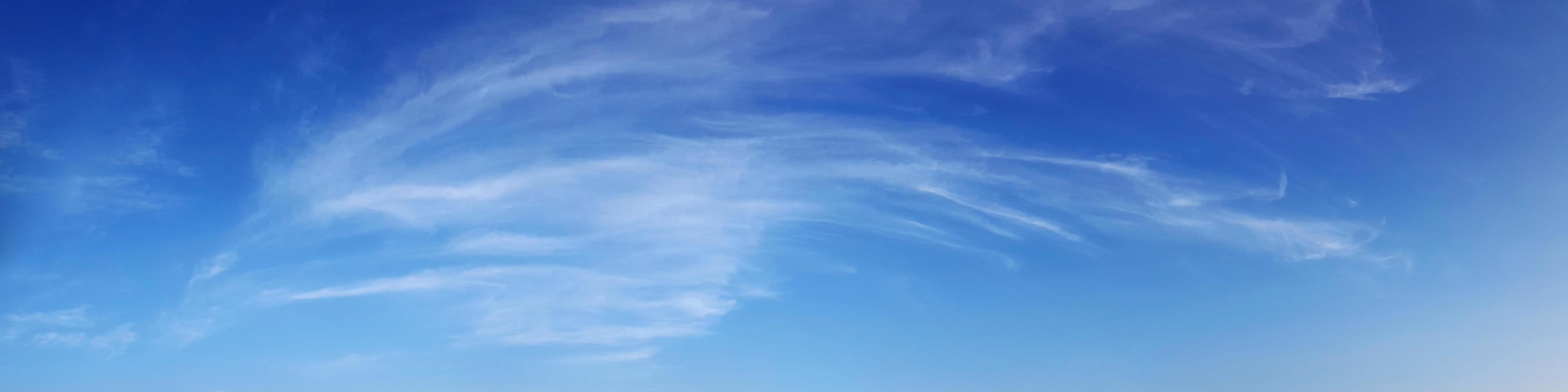 Panorama sky with cloud on a sunny day. photo