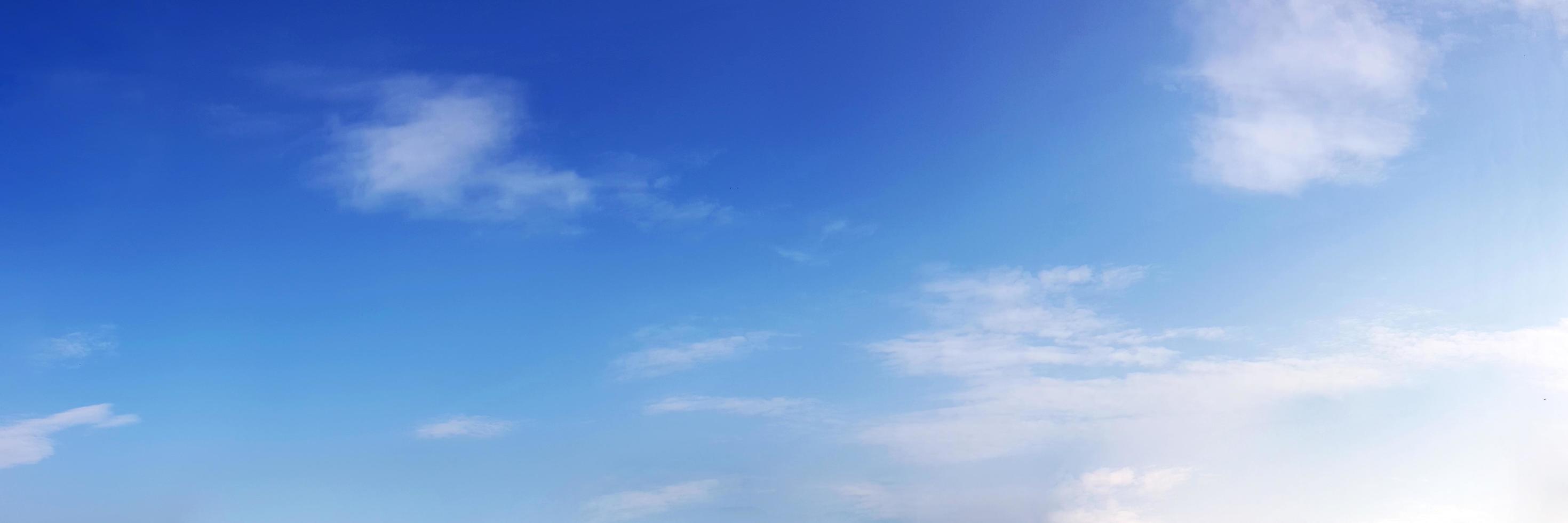 Panorama sky with cloud on a sunny day. photo