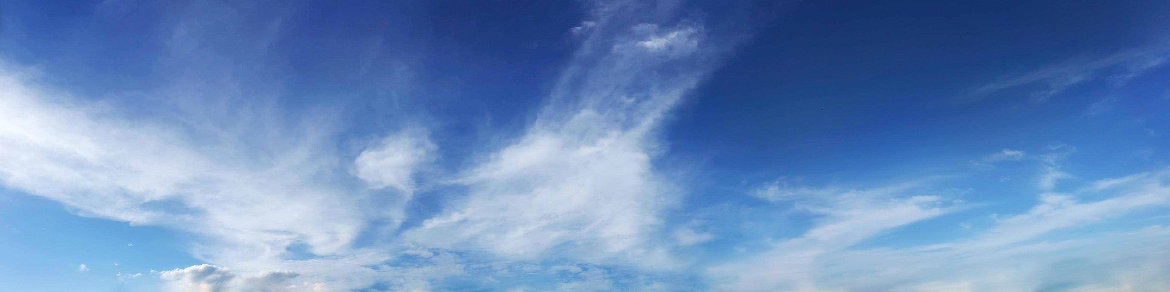 Panoramic sky on a sunny day. photo