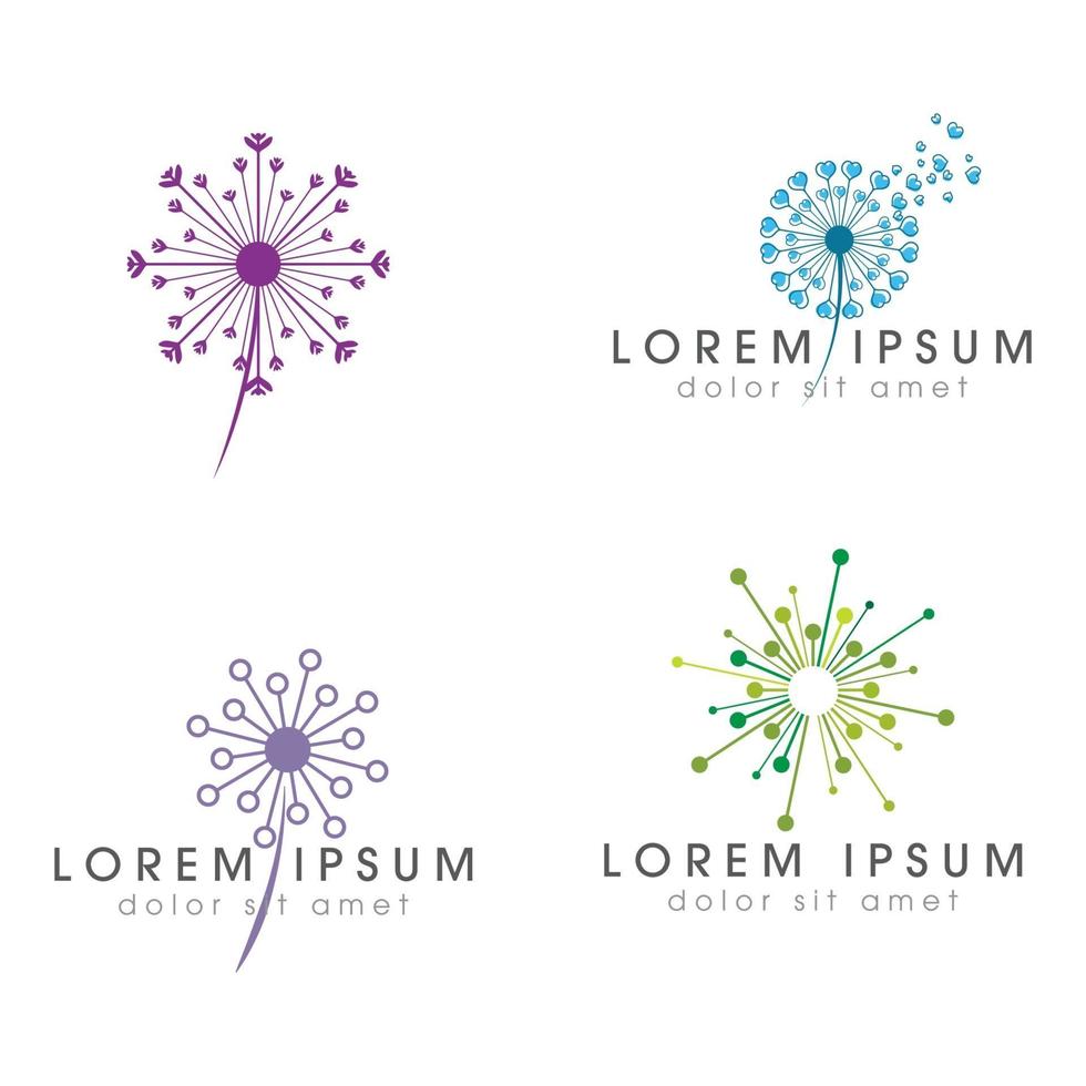 Dandelion vector icon design