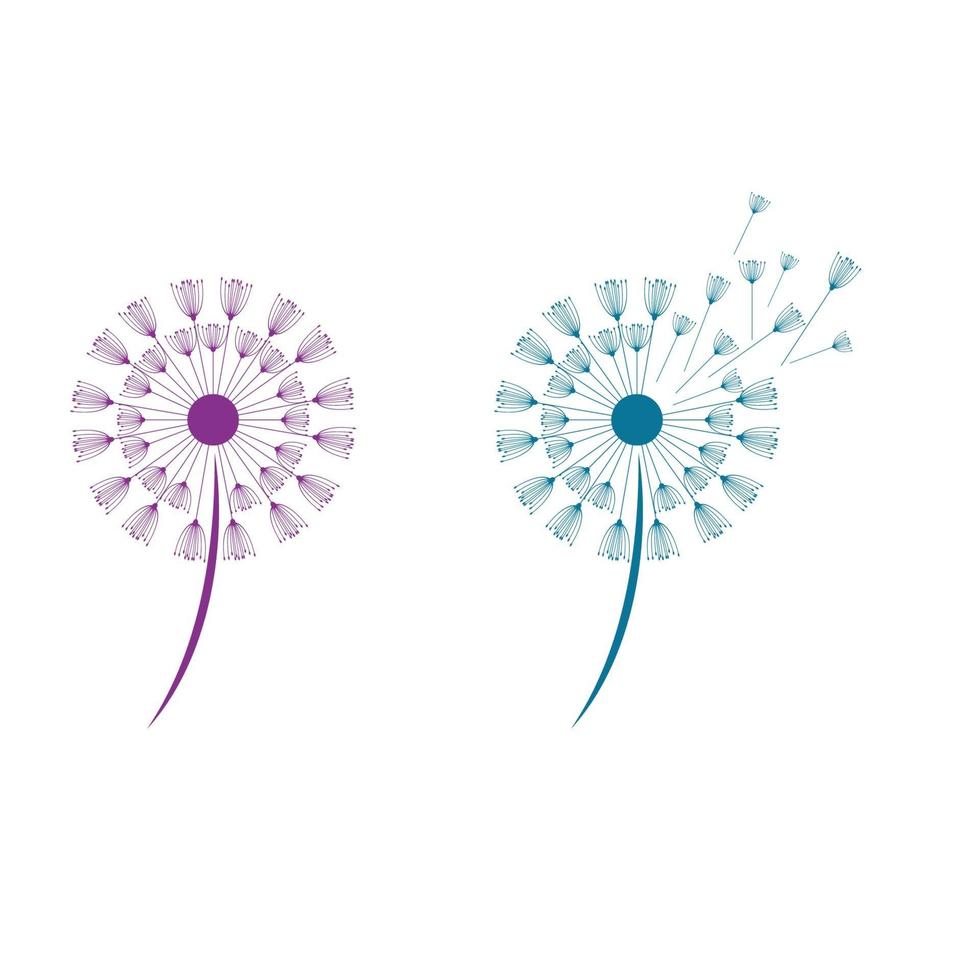 Dandelion vector icon design