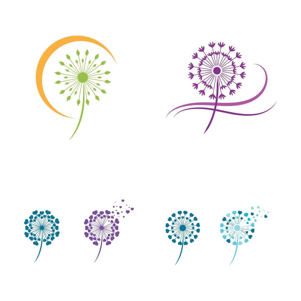 Dandelion vector icon design