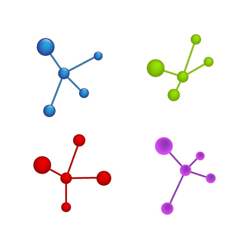 Molecule vector illustration design
