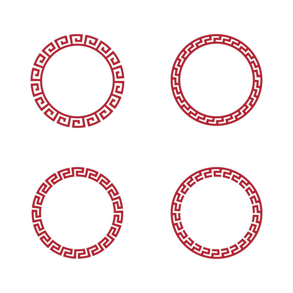 Chinese border design vector