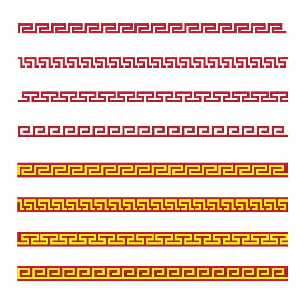 Chinese border Vector illustration