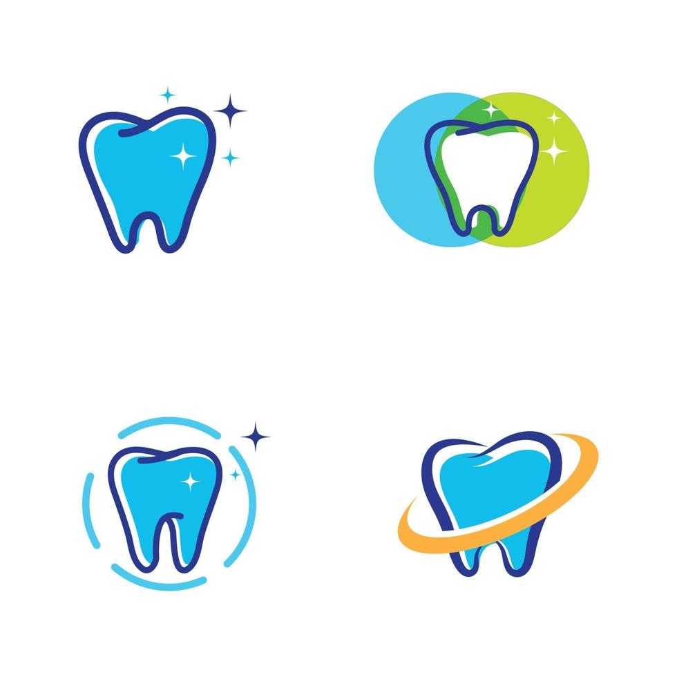 vector de plantilla de logotipo dental