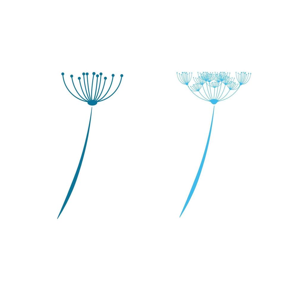 Dandelion vector icon design