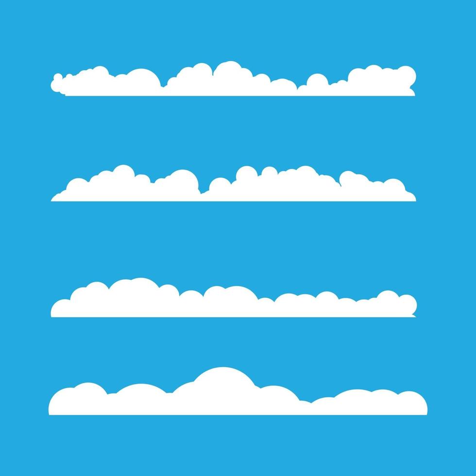 Cloud template vector